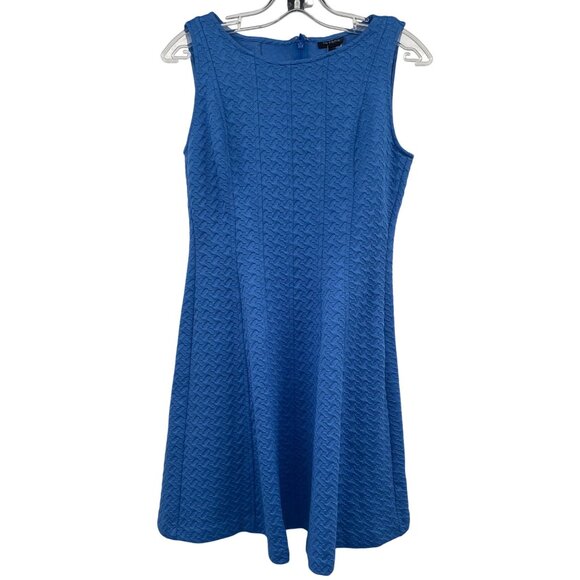 The Limited Womens Textured A-Line Dress Sleeveless Blue Size Medium - Picture 1 of 9